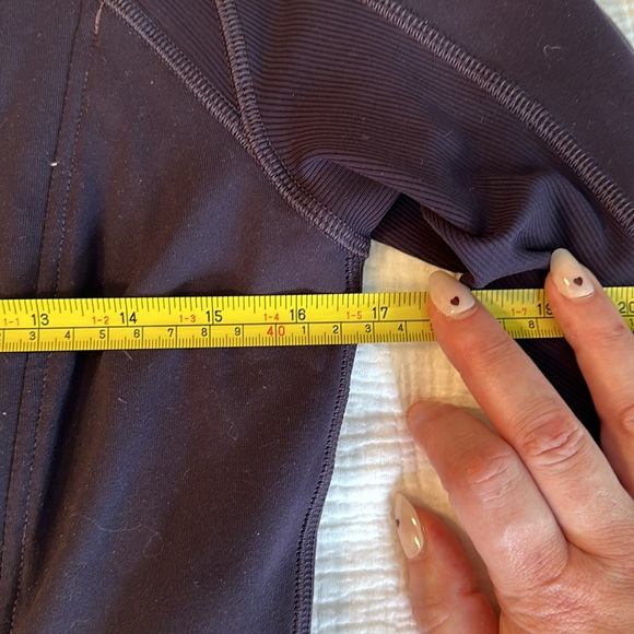 Lululemon Precision Jacket Navy Asymmetrical Zip Up Jacket Size 10 - Picture 11 of 11